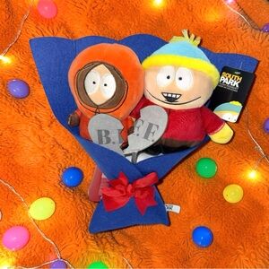 South Park 13" Plush Dolls Bouquet Kenny & Cartman BFF Ruz Collectors Item NWT